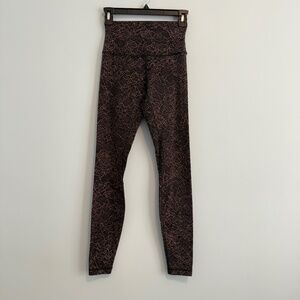 LULULEMON ATHLETICA Align Pant full length 28” 4‎ | Lacescape Spanish Rose Black